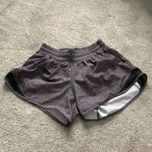 lululemon gray hotty hot shorts